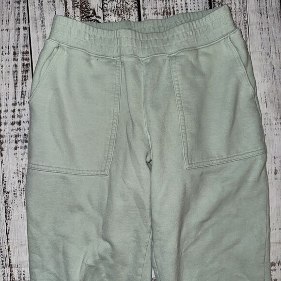 Rails Women’s Edna Light Seasfoam Crop Green Sweatpants Size M - Picture 2 of 5